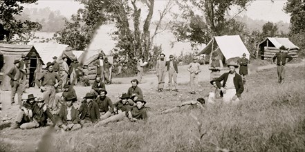 Chattanooga, Tenn., vicinity. Federal camp by the Tennessee River 1864