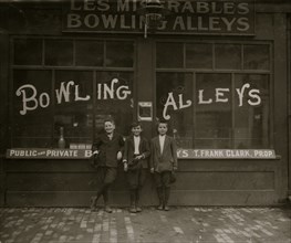 Pin Boys work at the Bowling Alley 1912