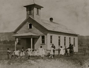 Pleasant Green School--one-room colored school near Marlinton, W. Va 1921