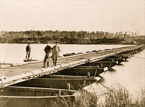 Pontoon across Appomattox creek 1863