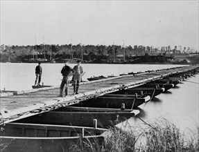 Pontoon across Appomattox Creek 1853