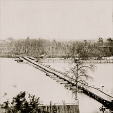 Pontoon across the Appomattox River, Va., Broadway Landing 1863