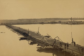 Bridge built by Engineer Corps, James River 1863