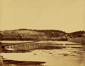 Pontoon bridge across the Potomac, at Berlin  1862