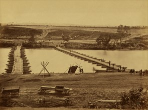 Pontoon bridge across the Rappahannock 1863