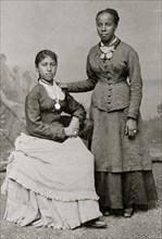 Portrait of two young African American women 1880