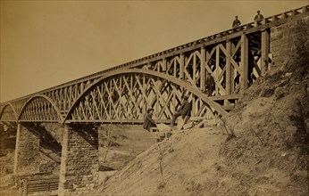 Potomac Creek Bridge, Aquia Creek & Fredericksburg [sic] Railroad, April 18, 1863 1863