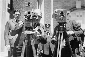 President Harding Tries out a Motion Picture Camera 1920