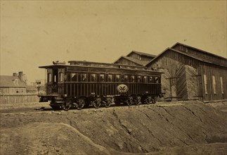 President's car, Alexandria 1863