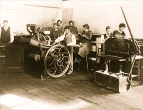 Printing with printing presses at Claflin University, Orangeburg, S.C. 1899
