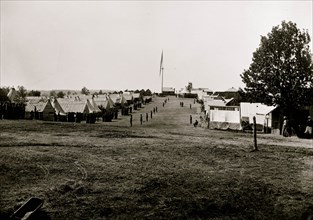 Prospect Hill, Va. General view of 13th New York Cavalry camp 1865