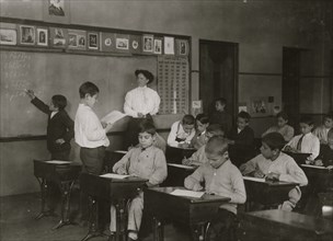 Pupil, Teachers of the Steamer Class in the Washington School. 1910