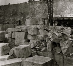 Quarry scenes. No children were employed 1916