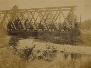 Railroad trestle bridge 1863