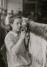 Rhea Quintin - 14 years old. Hand drawing in on Webb frame. 1916