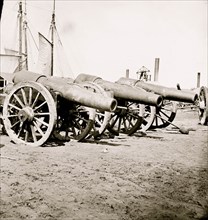Richmond, Va. Captured siege guns at Rocketts; 1865