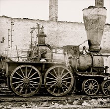 Richmond, Va. Damaged locomotives 1865