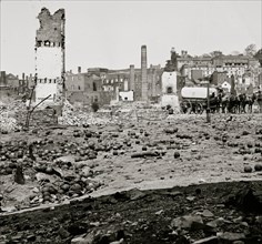 Richmond, Va. Grounds of the ruined Arsenal with scattered shot and shell 1865