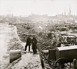 Richmond, Va. Park of captured guns at Rocketts 1865