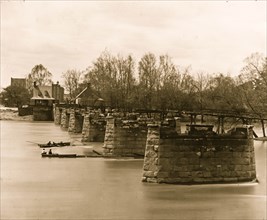 Richmond, Virginia. Ruins of Mayo's bridge 1865