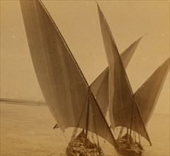 Arab Dahabeahs, upper Nile, Egypt 1896