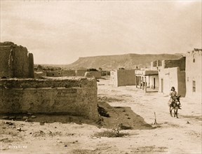 A street scene in San Ildefonso Pueblo 1905