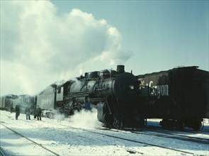 Santa Fe R.R. freight train 1943