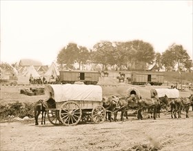 Savage Station, Va. Headquarters of Gen. George B. McClellan on the Richmond & York River Railroad 1863