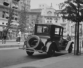 Sedan Parked on Washington Street 1924