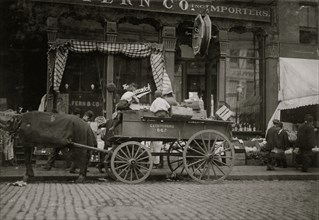 Starting in Business Early. Selling Vegetables in the Market. 1909