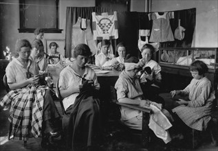 Sewing and darning. Training School for Deaf Mutes 1917