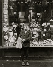 Simon Mellitto, Italian Newsboy in Philadelphia, PA 1910