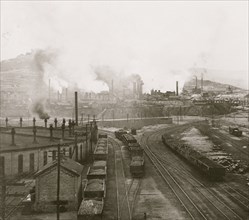 Smelters at base of Anaconda Hill, Butte Mont., richest mining city in the U.S.A. 1905
