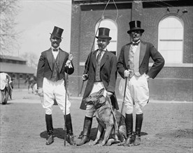 Society Men don costumes of Ringmasters for Circus 1924