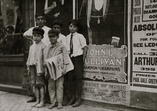 Newsboys in Norfolk, Virginia 1912
