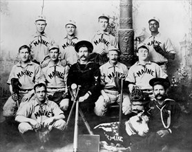 Battleship Maine base ball club" 1898