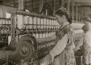 Spinner in Vivian Cotton Mills, Cherryville, N.C.  1908