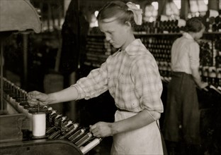 Spooler Tender - 15 years Berkshire Cotton Mills. 1917