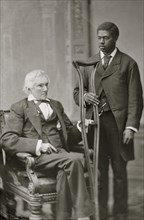Stephens, Hon. Alexander Hamilton of Georgia (Vice-President of the Confederacy) (with colored man attendant) 1863