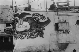 Stern Plate of the Battleship Olympia 1901