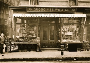 Chinese Storefront in Chinatown, NYC 1903