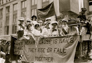 Suffrage Hay Wagon 1915