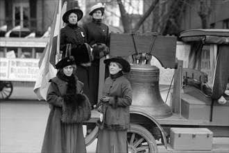 Suffragettes Sport a Replica of the Liberty Bell 1814