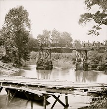 Sulfur Springs, Virginia (vicinity). Bridge over the north fork of the Rappahannock River 1865