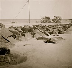 Sullivan's Island, S.C. Wreck of blockade-runner near the shore 1864