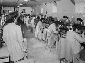 Sumiko Shigematsu, foreman of power sewing machine girls,  1943