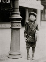 7 yr. old news-boy, without a badge, who tried to "short-change" me when he sold me a paper.  1912