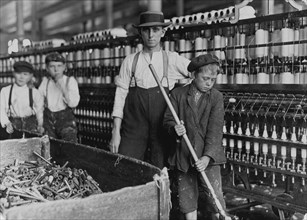 Sweeper and Doffer Boys, Lancaster Mills (Cotton). 1908