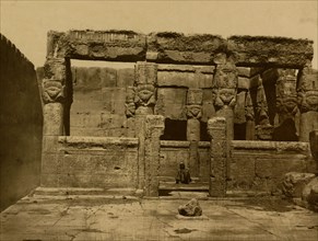 Temple of Fire at the Temple of Hathor, located in Dendara, Egypt. 1880