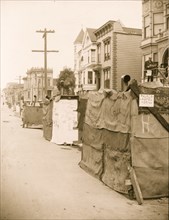 Temporary structures in street, San Francisco, California, after the earthquake and fire, 1906 1906